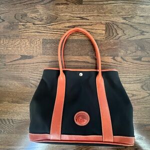 Dooney & Bourke Layla Large Black and Tan Tote